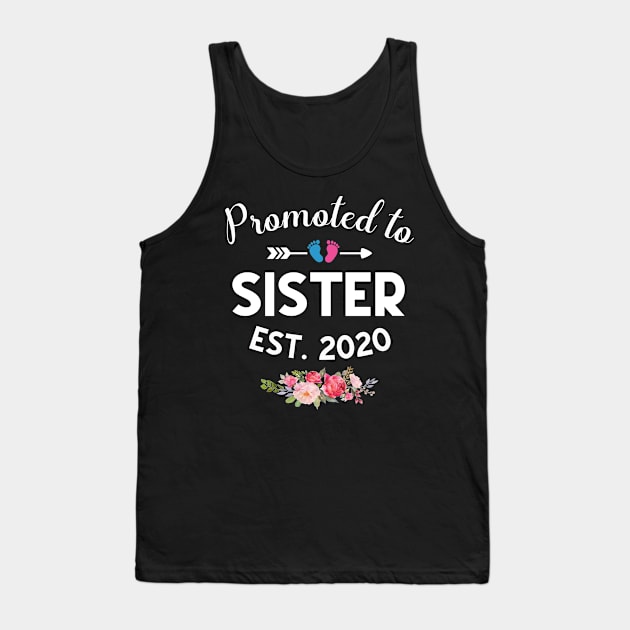 Promoted to Sister Est 2020 New Sister To Be Tank Top by Margaretsantana